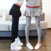 スカート付きレギンス フレア レディース タイツ レギパン ストレッチパンツ レギンス スキニー 秋冬
